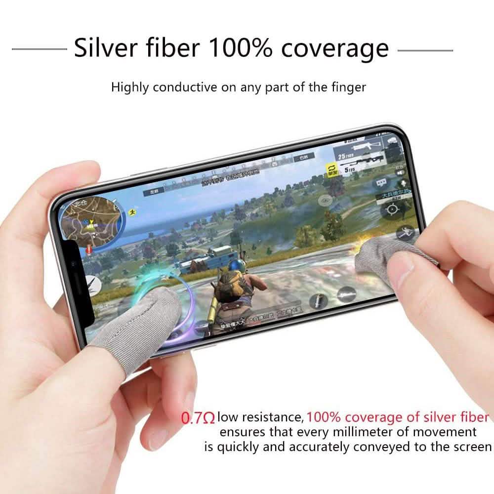 6-Pack: Pubg Mobile Finger Sleeve Anti-Sweat Breathable Mobile Accessories - DailySale
