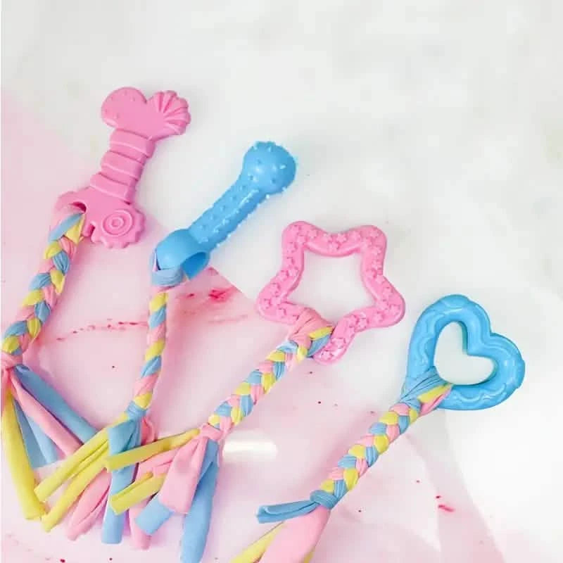 6-Pack: Puppy Teething Chew Toys with Interactive Ropes Pet Supplies - DailySale