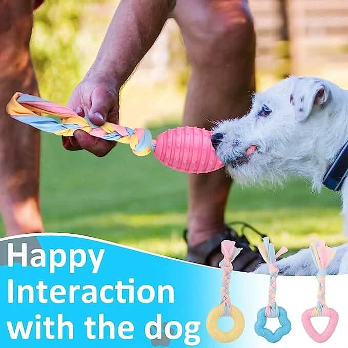6-Pack: Puppy Teething Chew Toys with Interactive Ropes Pet Supplies - DailySale