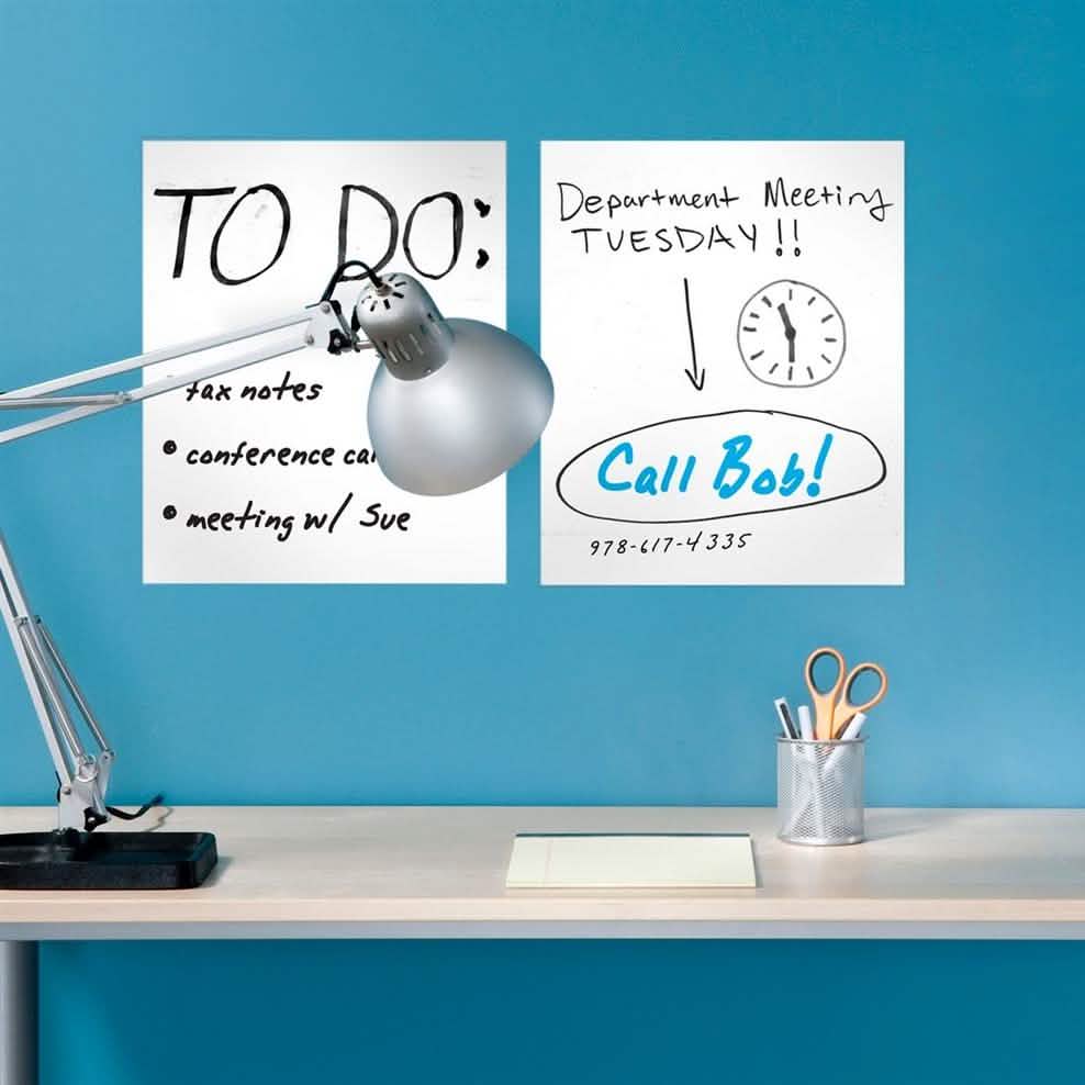 6-Pack: Removable Dry Erase Sheets with Marker Home Essentials - DailySale