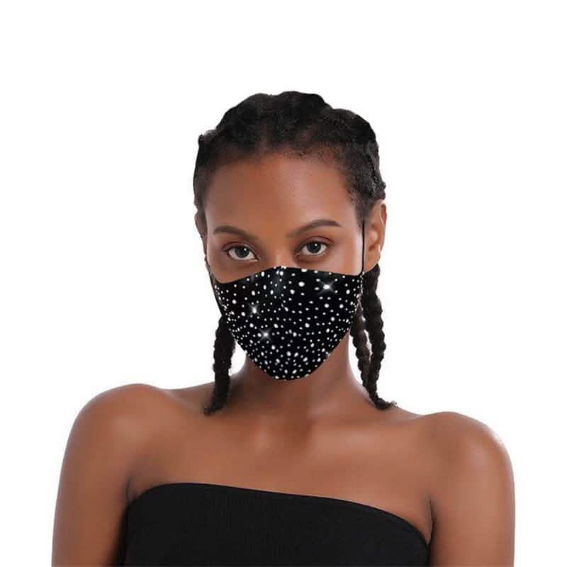 6-Pack: Rhinestone Bling Face Mask Face Masks & PPE - DailySale