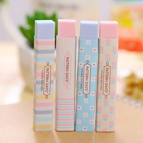 6-Pack: Stationery Supplies Kawaii Candy Color Eraser Everything Else - DailySale