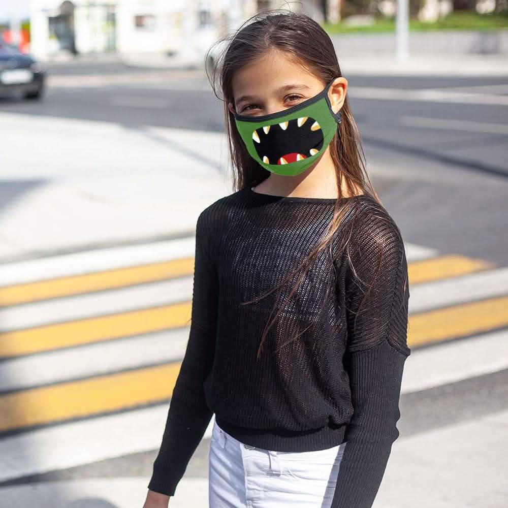 6-Pack: Two-Layer Reusable Halloween Kids Face Mask With Adjustable Earloop Face Masks & PPE - DailySale