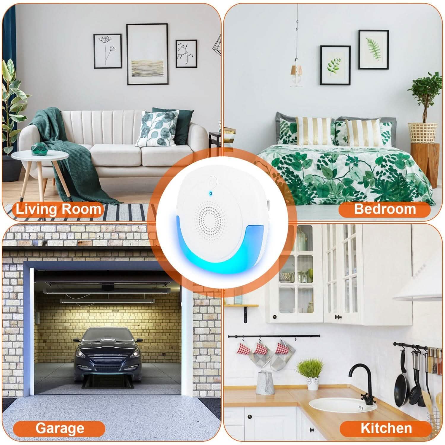 6-Pack: Ultrasonic Pest Repellers Plug-In Indoor Pest Control Mouse Repellent Pest Control - DailySale