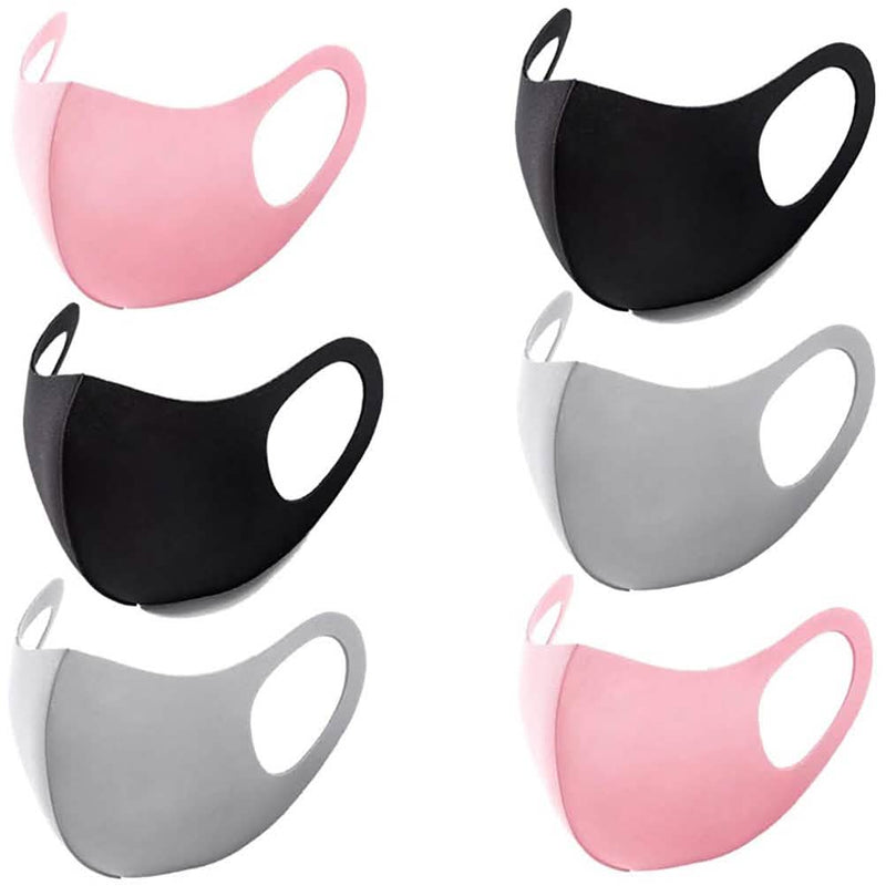 6-Pack: Washable Unisex Dust Mask Face Masks & PPE - DailySale