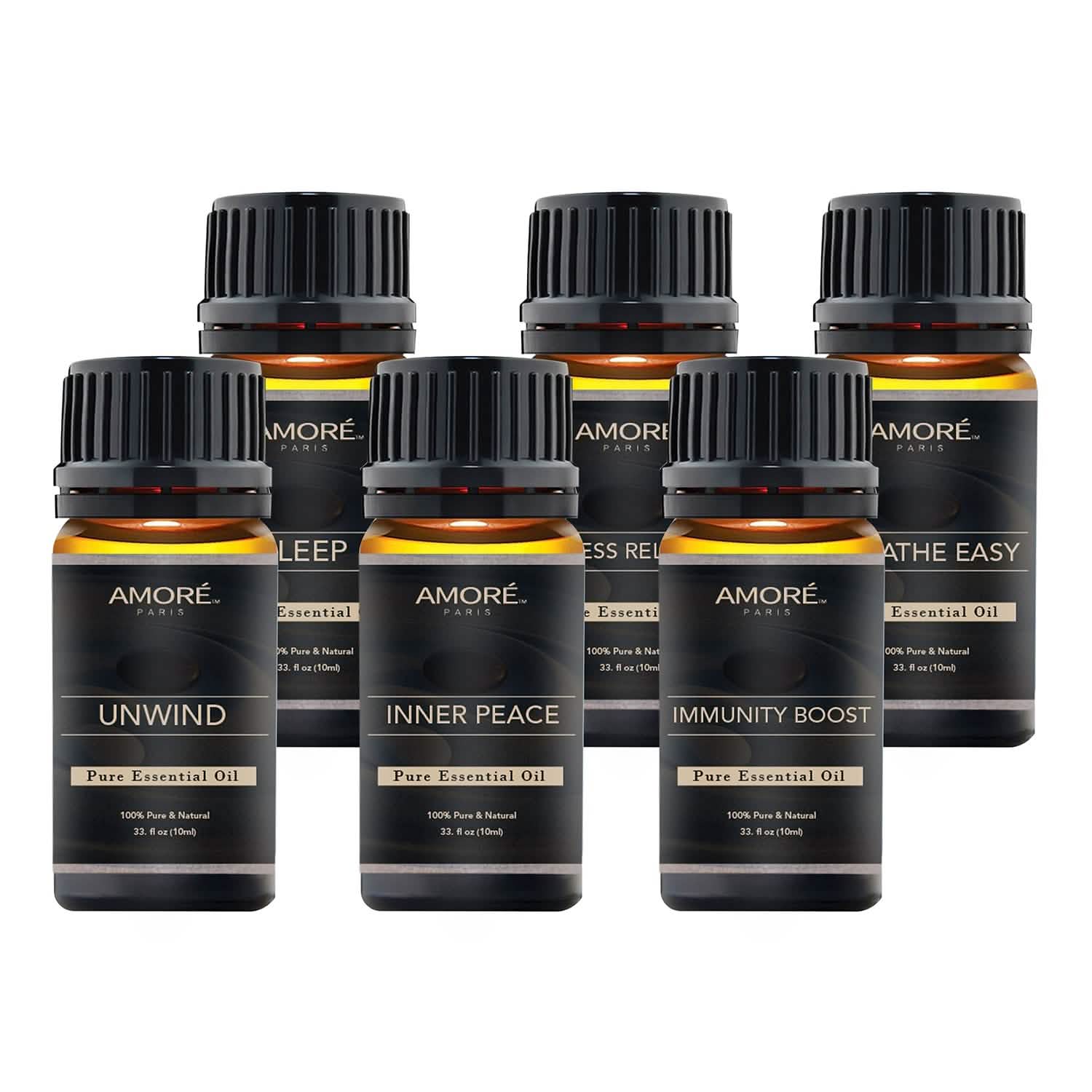 6-Pack: Well-Being Yoga Aromatherapy Essential Oil Gift Set Wellness - DailySale