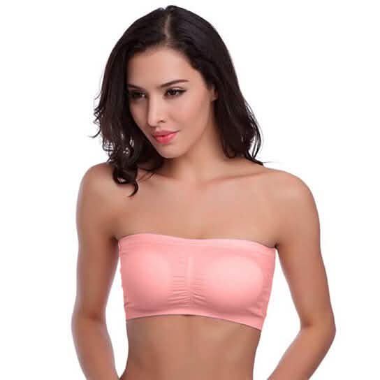 6-Pack: Women's Seamless Bandeau Tube Padded Bralettes Women's Lingerie - DailySale