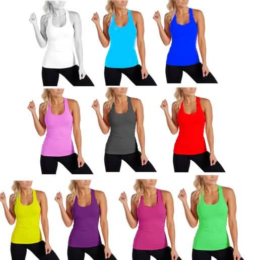 6-Pack: Women's Solid Smooth Assorted Tank Tops Women's Tops - DailySale