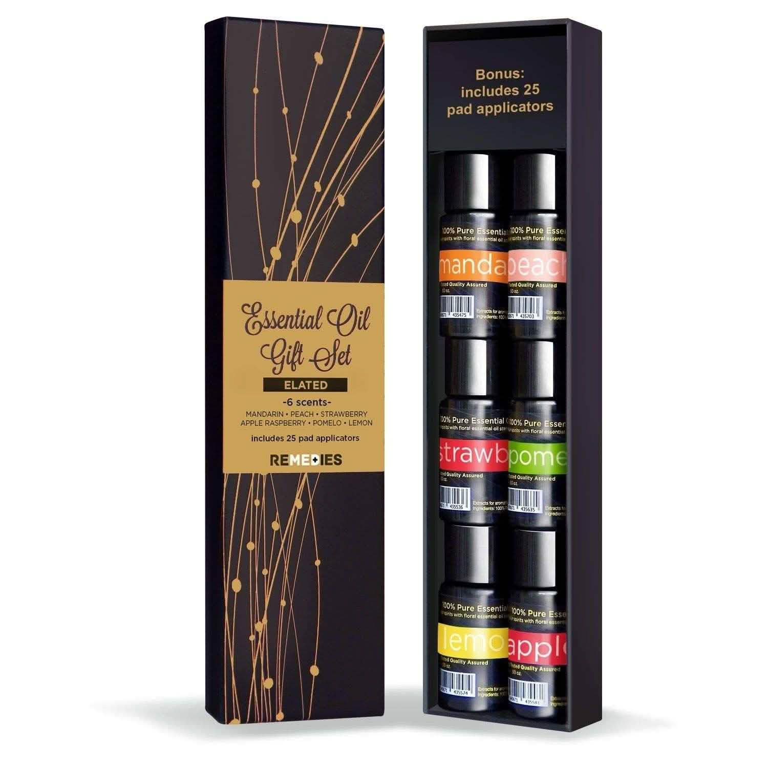 6-Piece: 15ml Bottles Remedies Home Fragrance Aromatherapy Oil for Diffusers Wellness Elated - DailySale