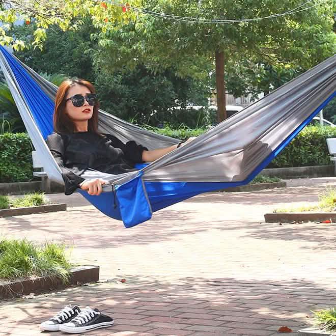 6-Piece: 2-Person Portable Hammock Set Sports & Outdoors - DailySale