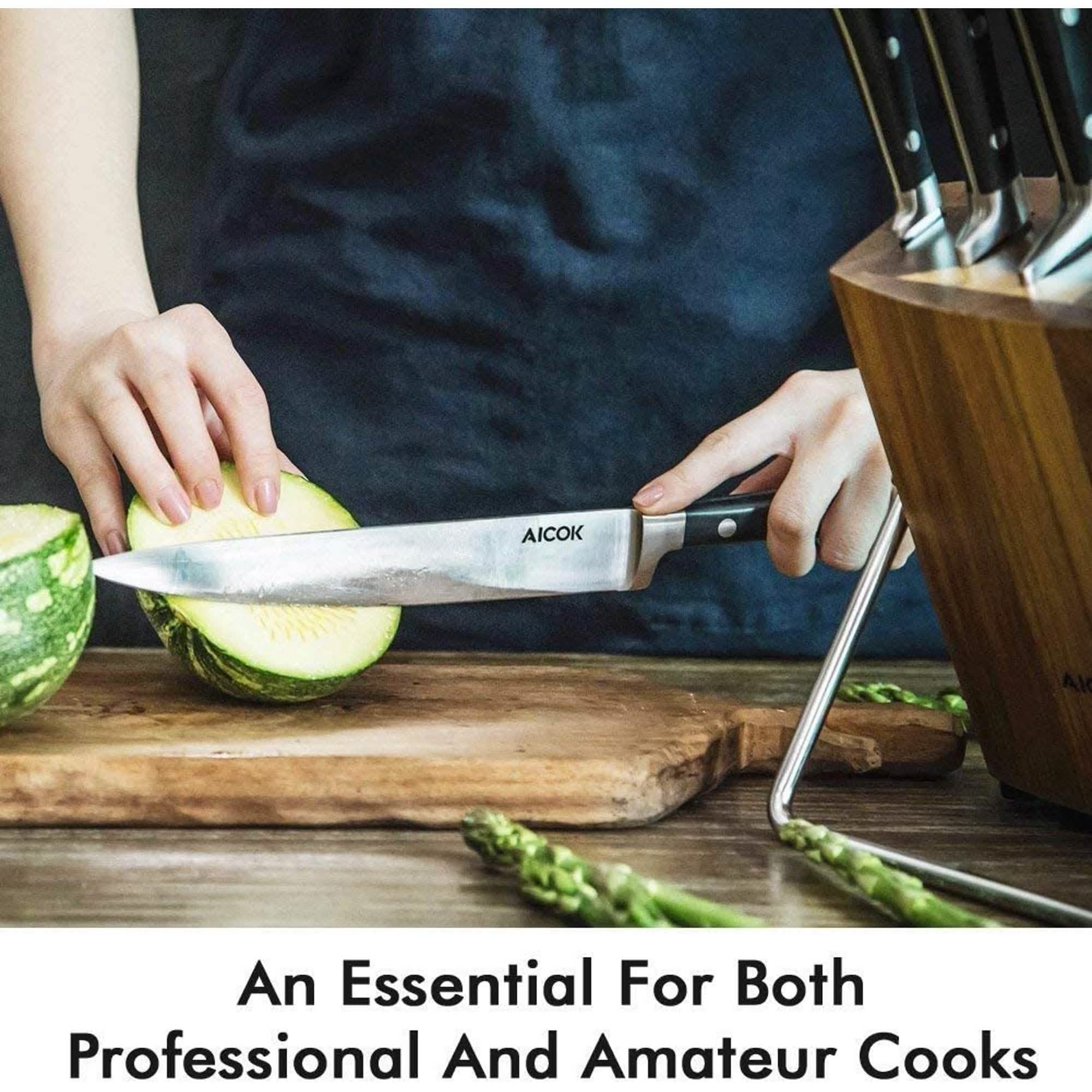 6-Piece: Aicok German Stainless Steel Kitchen Knife Set Kitchen Tools & Gadgets - DailySale