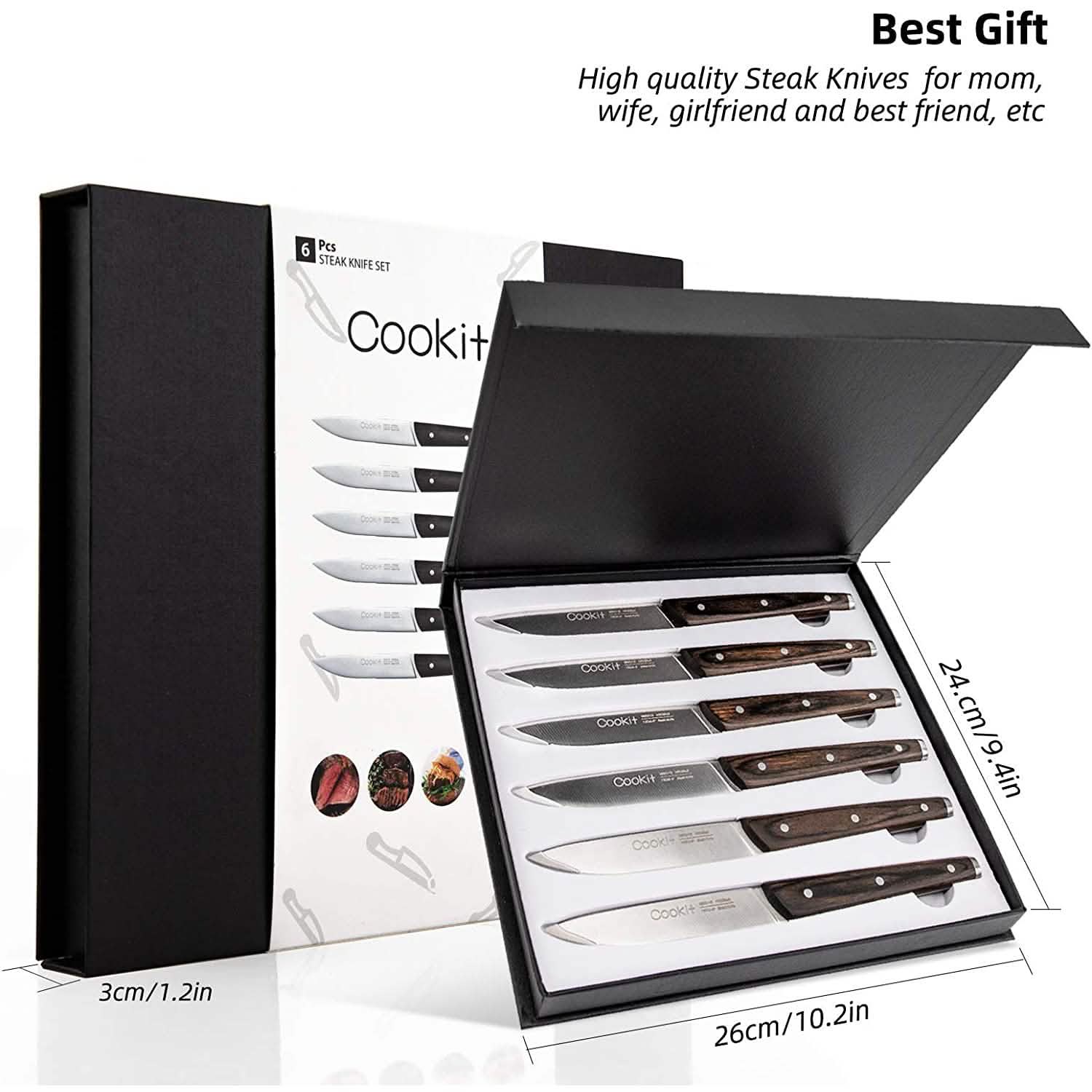 6-Piece: Cookit Steak Knife Set Kitchen Tools & Gadgets - DailySale