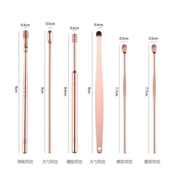 6-Piece: Portable Stainless Steel Ear Pick Set Beauty & Personal Care - DailySale