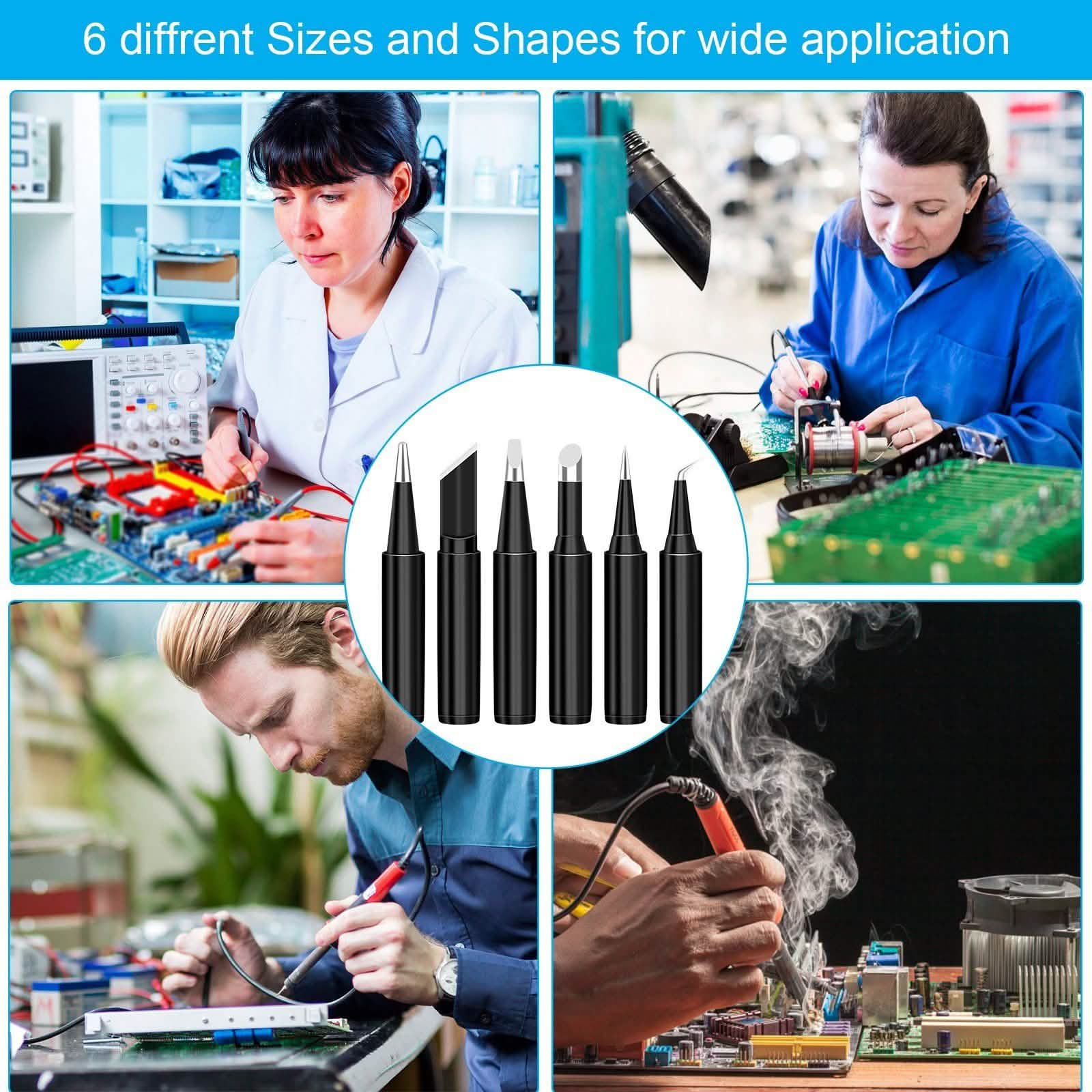 6-Piece Set: 900M-T Series Soldering Iron Tips Household Appliances - DailySale
