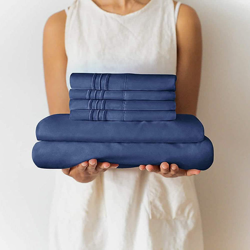 6-Piece Set: Hotel Luxury Bed Sheets Bedding - DailySale