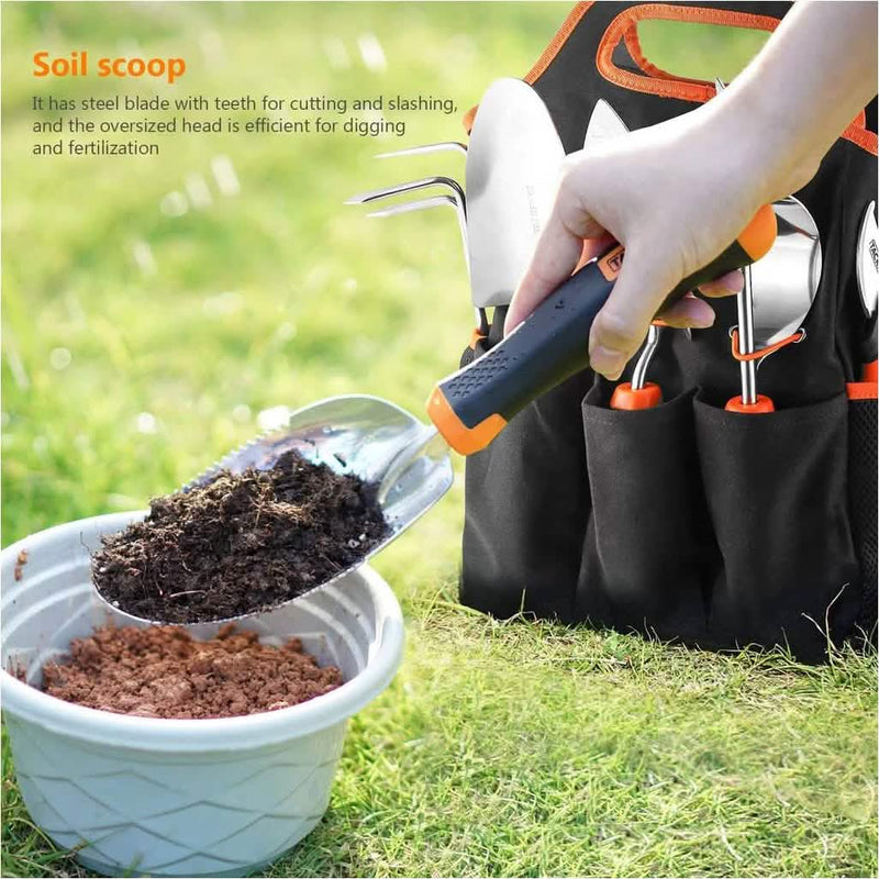 6-Piece: Tacklife Stainless Steel Heavy Duty Garden Tools Set Garden & Patio - DailySale