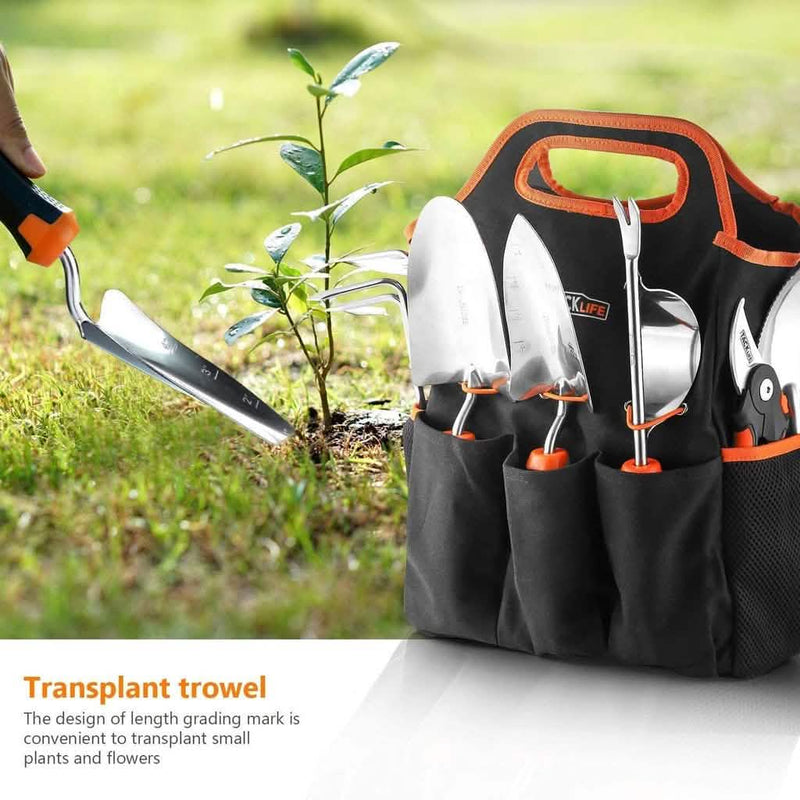 6-Piece: Tacklife Stainless Steel Heavy Duty Garden Tools Set Garden & Patio - DailySale