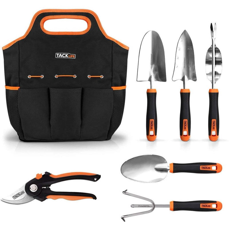 6-Piece: Tacklife Stainless Steel Heavy Duty Garden Tools Set Garden & Patio - DailySale