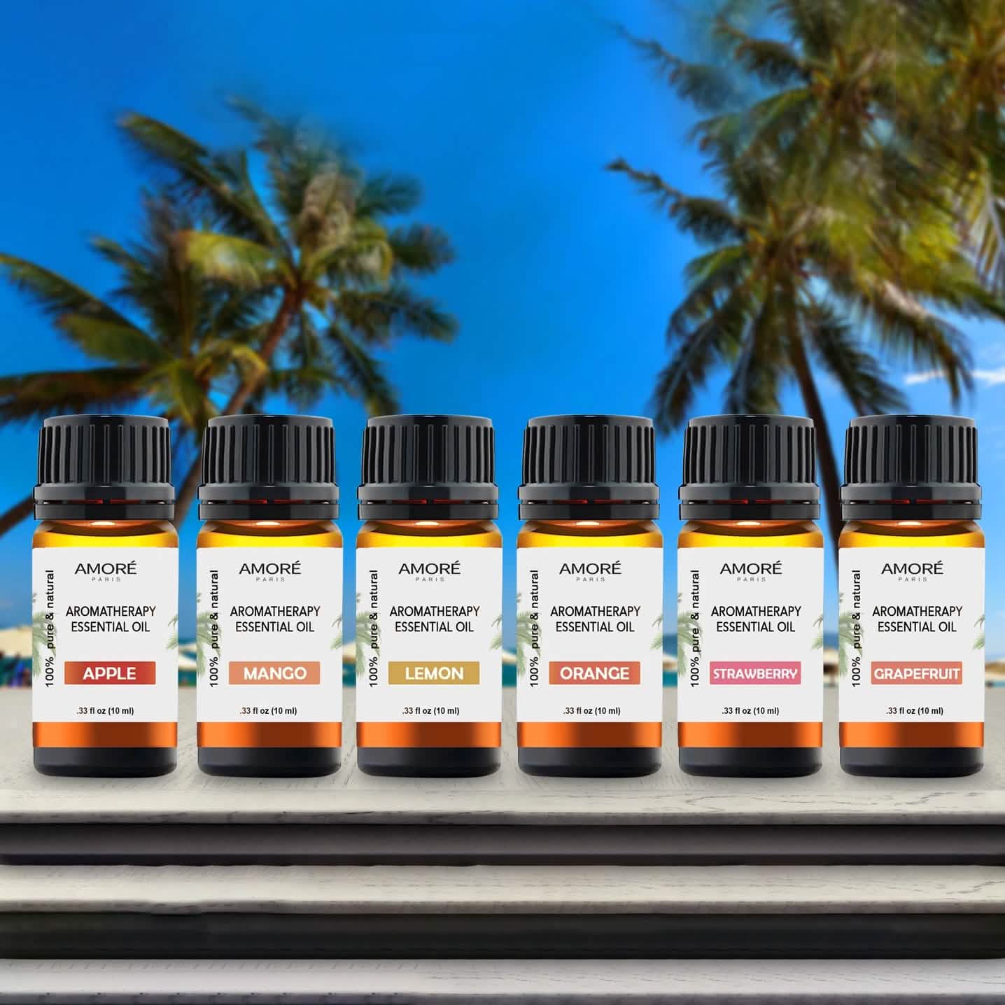 6-Piece: Tropical Collection Therapeutic-Grade Aromatherapy Essential Oil Set Wellness - DailySale