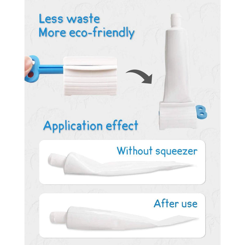 6-Pieces: Multi-Purpose Toothpaste Dispenser Bath - DailySale