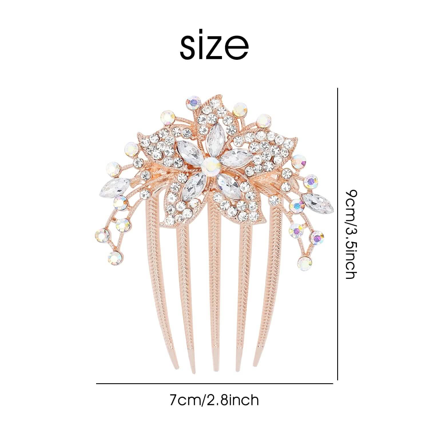 6-Pieces: Rhinestone Encrusted Hairpin Barrette Accessory Beauty & Personal Care - DailySale