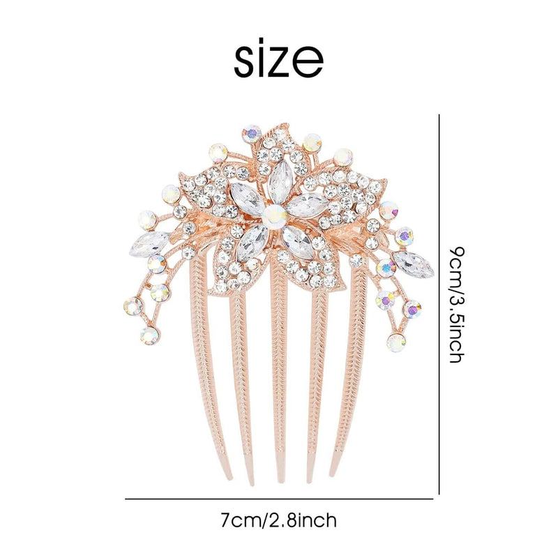 6-Pieces: Rhinestone Encrusted Hairpin Barrette Accessory Beauty & Personal Care - DailySale