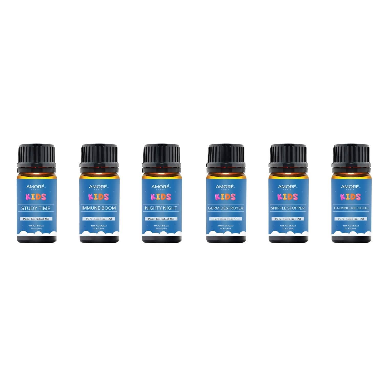 6-Pieces Set: Natural Aromatherapy Kids Safe Essential Oils Starter Set Wellness - DailySale