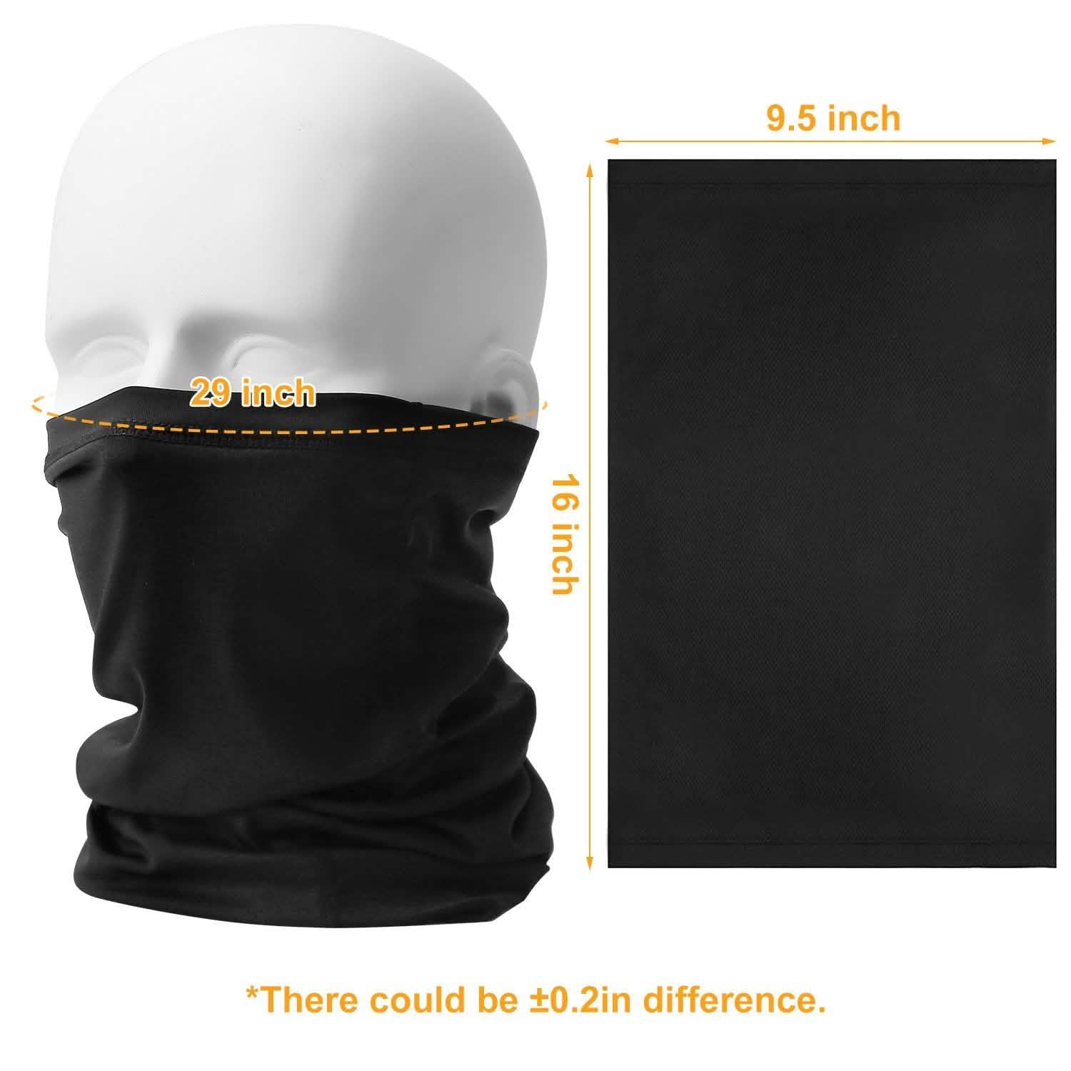 6-Pieces: Summer Neck Gaiter UV Sunscreen Protection Face Mask Face Masks & PPE - DailySale