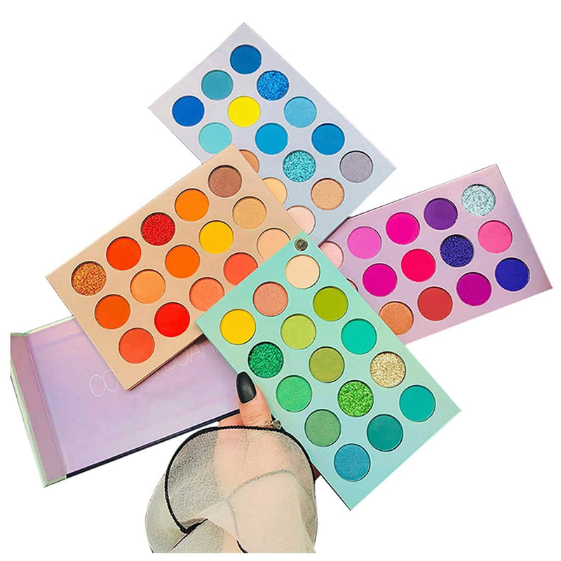 60 Colors Eyeshadow Palette 4-in-1 Color Board Makeup Palette Set Beauty & Personal Care - DailySale