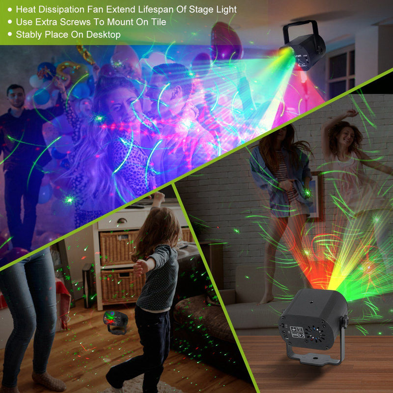 60 Pattern Laser Stage Light Sound Lighting & Decor - DailySale