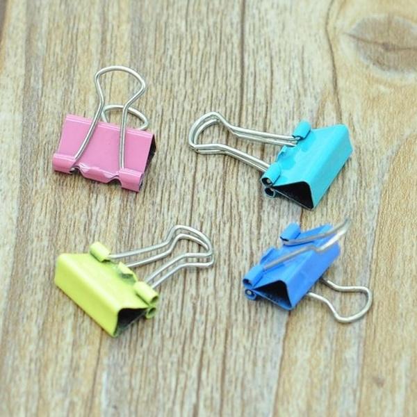 60-Pieces: 15mm Colorful Metal Paper File Ticket Binder Clips Everything Else - DailySale