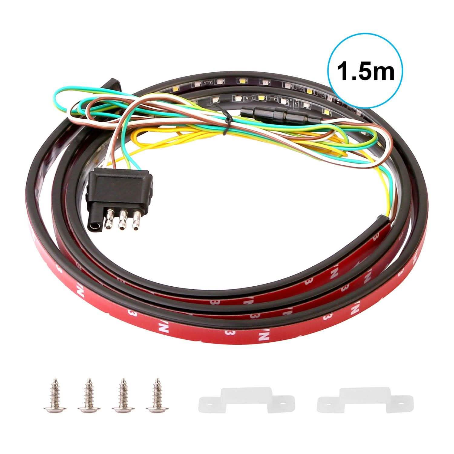 60" Truck Tailgate Brake/Reverse/Turn Signal LED Light Stip Automotive - DailySale