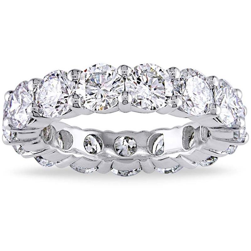 6.00 CTTW Cubic Zirconia Eternity Band - Assorted Sizes Jewelry 5 Silver - DailySale