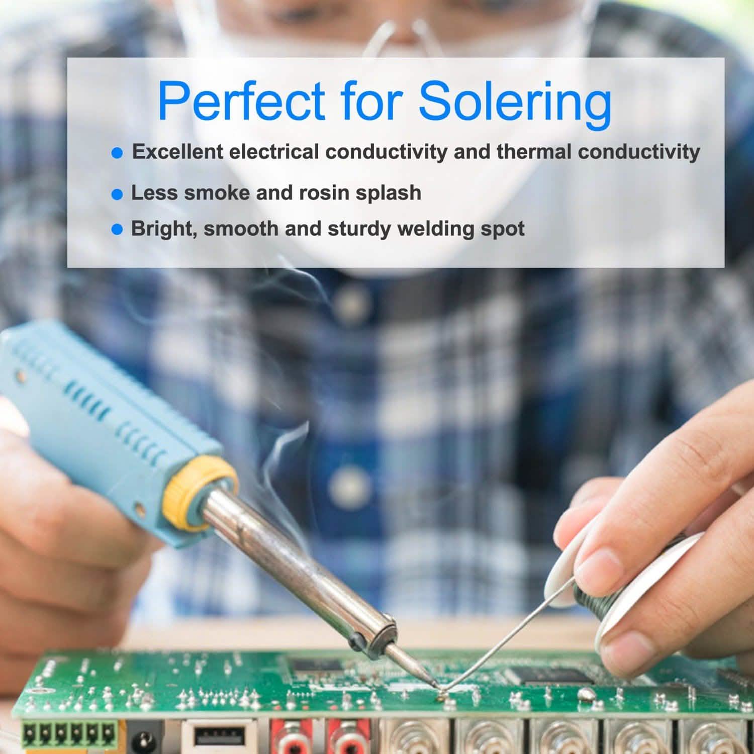 60/40 Tin Lead Rosin Core 0.8mm 1.7% Flux Electrical Solder Wire Everything Else - DailySale