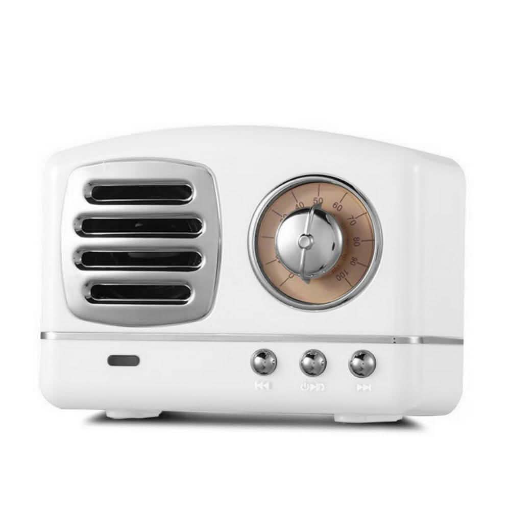 60’s Retro Wireless Bluetooth Speaker Headphones & Speakers White - DailySale