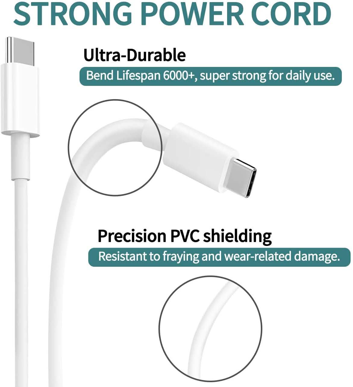 61W USB C Charger Power Adapter for MacBook Computer Accessories - DailySale