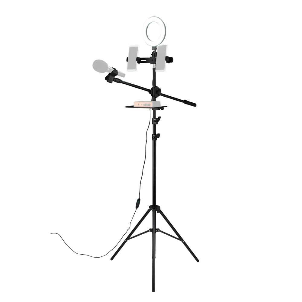 6.3" Multi-function Selfie Ring Light with Tripod Stand Mobile Accessories - DailySale