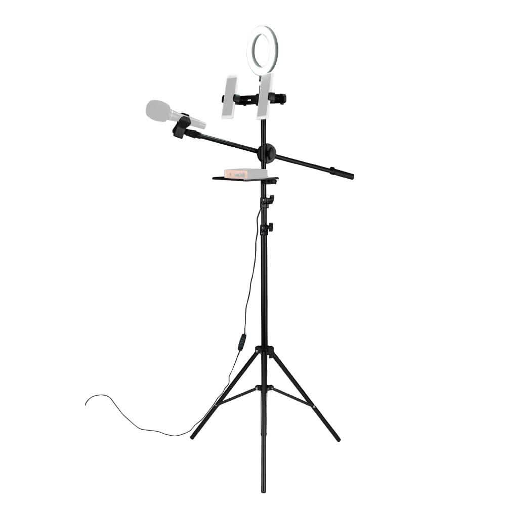 6.3" Multi-function Selfie Ring Light with Tripod Stand Mobile Accessories - DailySale