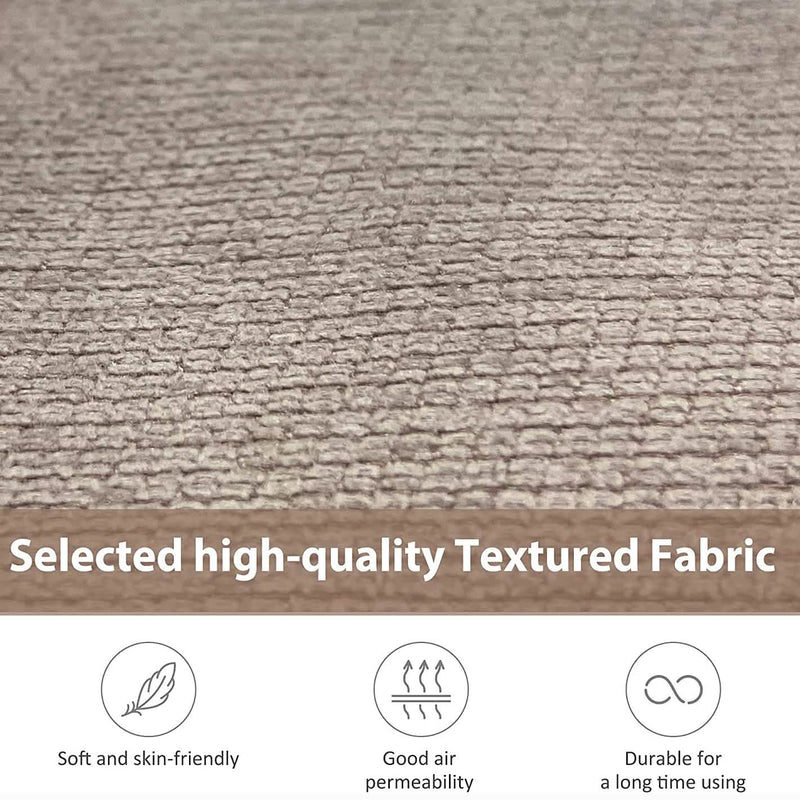 64" Deep Tufted Upholstered Textured Fabric Chaise Lounge Toss Pillow Included Furniture & Decor - DailySale