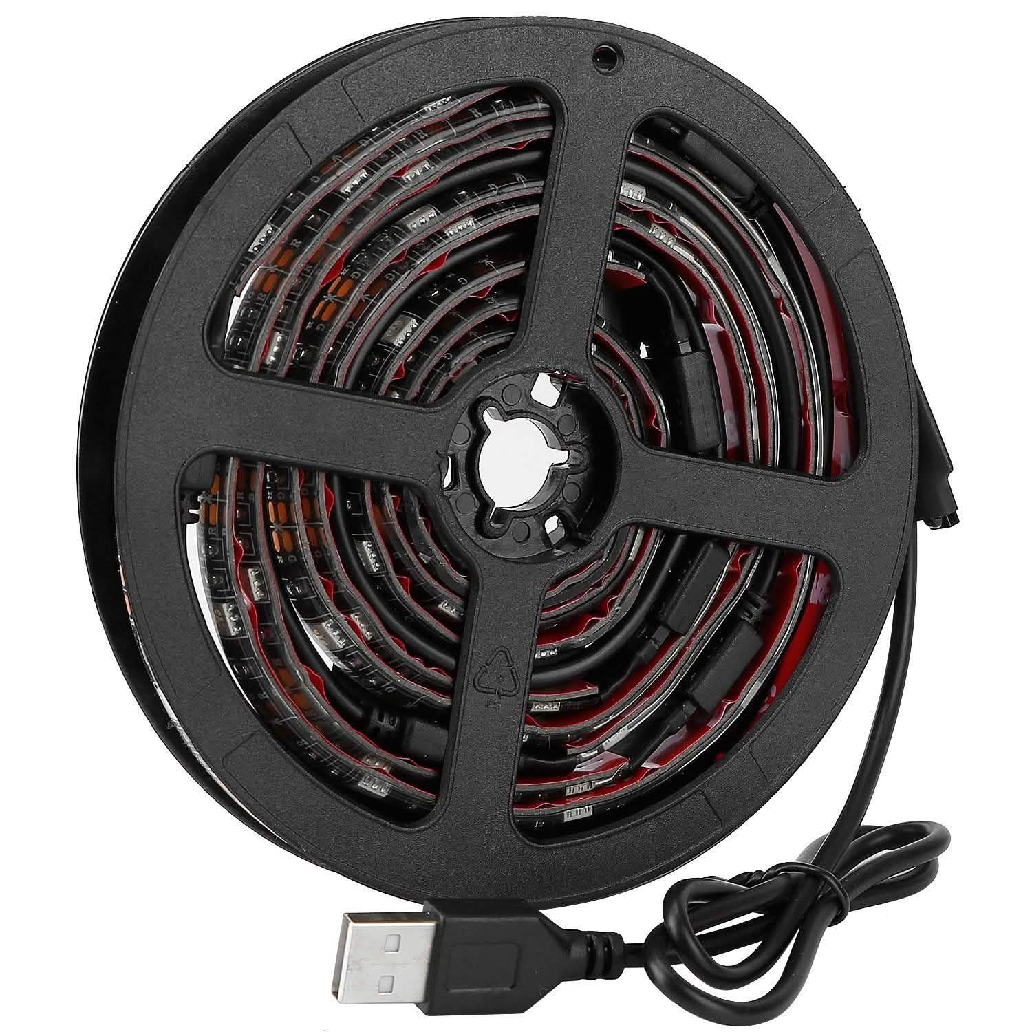 6.56ft TV LED Backlight RGB Strip Light USB Monitor Lighting Indoor Lighting - DailySale
