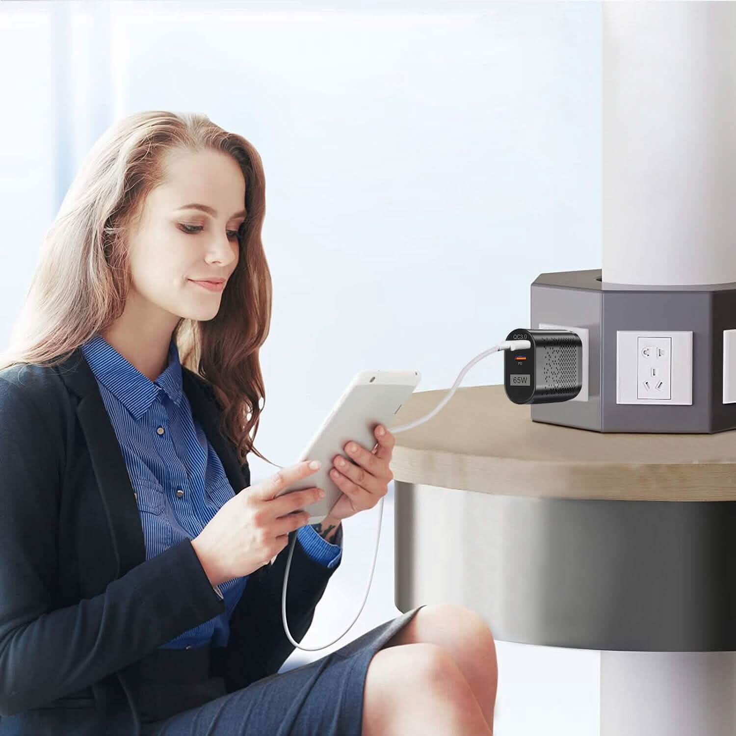 65W Type C Fast Wall Charger PD QC3.0 Adapter Mobile Accessories - DailySale