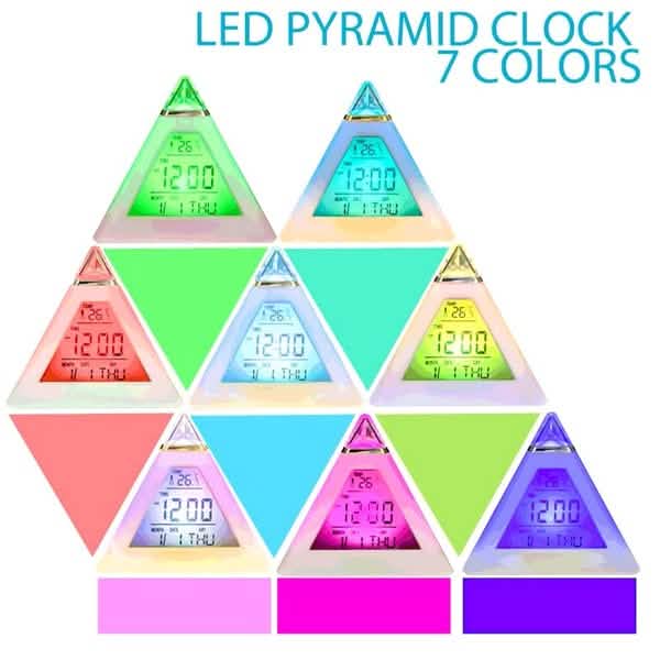 7 Color Changing LED Alarm Clock Household Appliances - DailySale