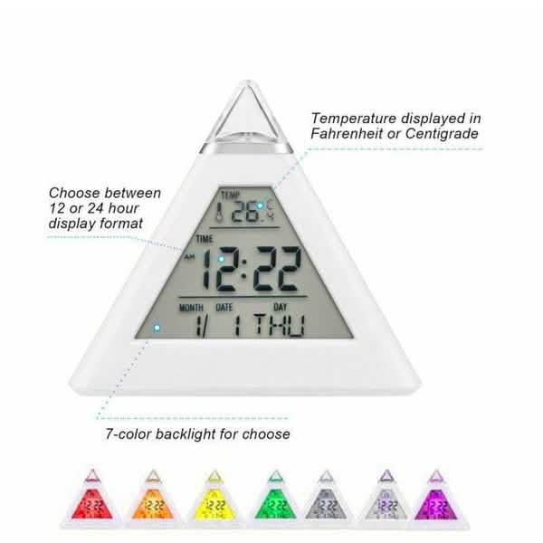 7 Color Changing LED Alarm Clock Household Appliances - DailySale