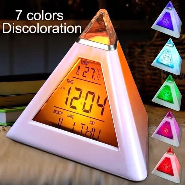 7 Color Changing LED Alarm Clock Household Appliances - DailySale