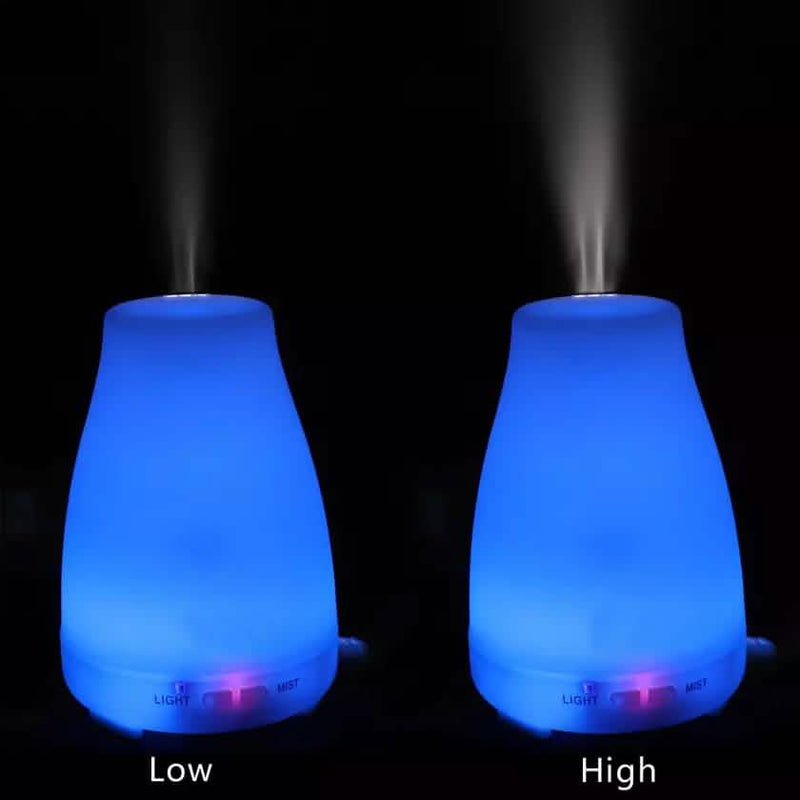 7 Color LED 200ML Ultrasonic Essential Oil Aroma Diffuser and Humidifier with Remote Wellness - DailySale