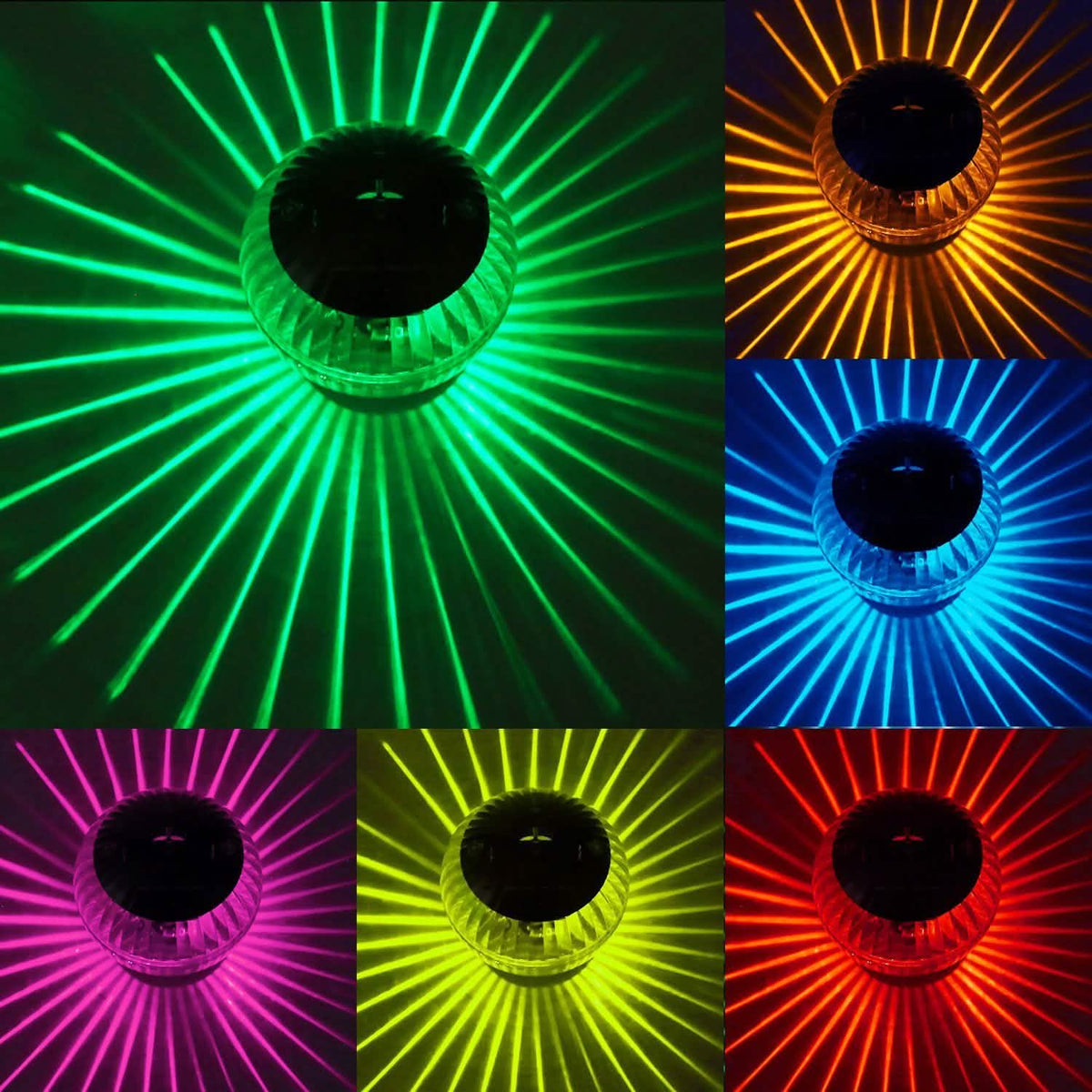 7 Color Solar LED Floating Lights Outdoor Lighting - DailySale