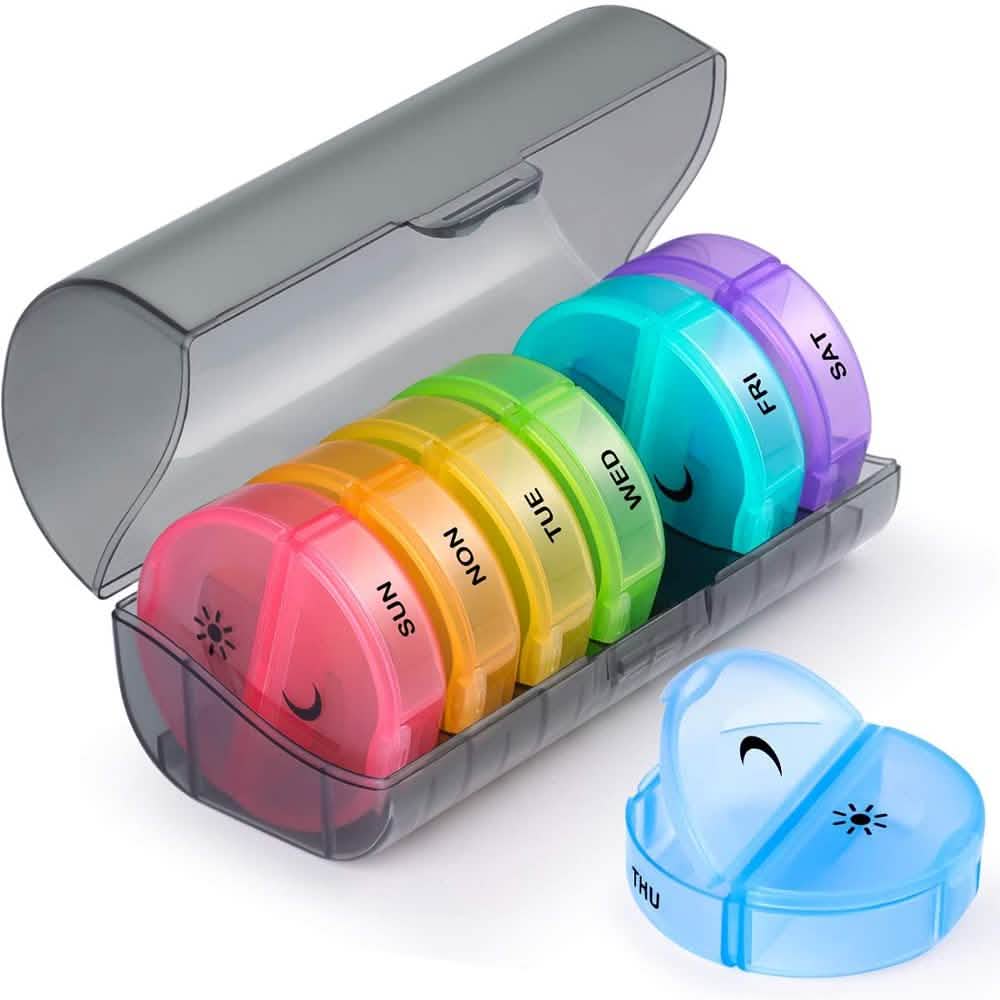7 Day Pill Box With Carrying Case Wellness - DailySale