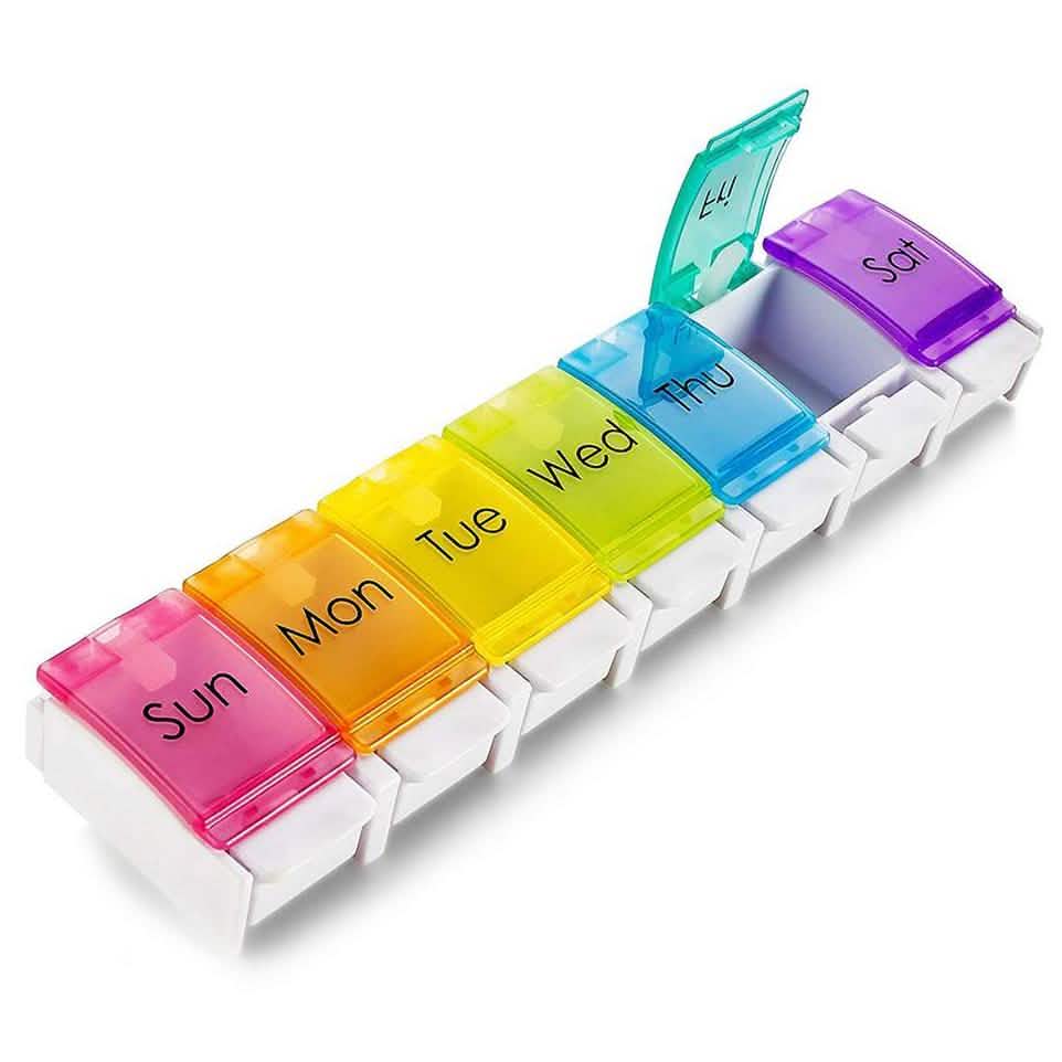 7-Day Weekly Travel Pill Organizer Wellness & Fitness - DailySale