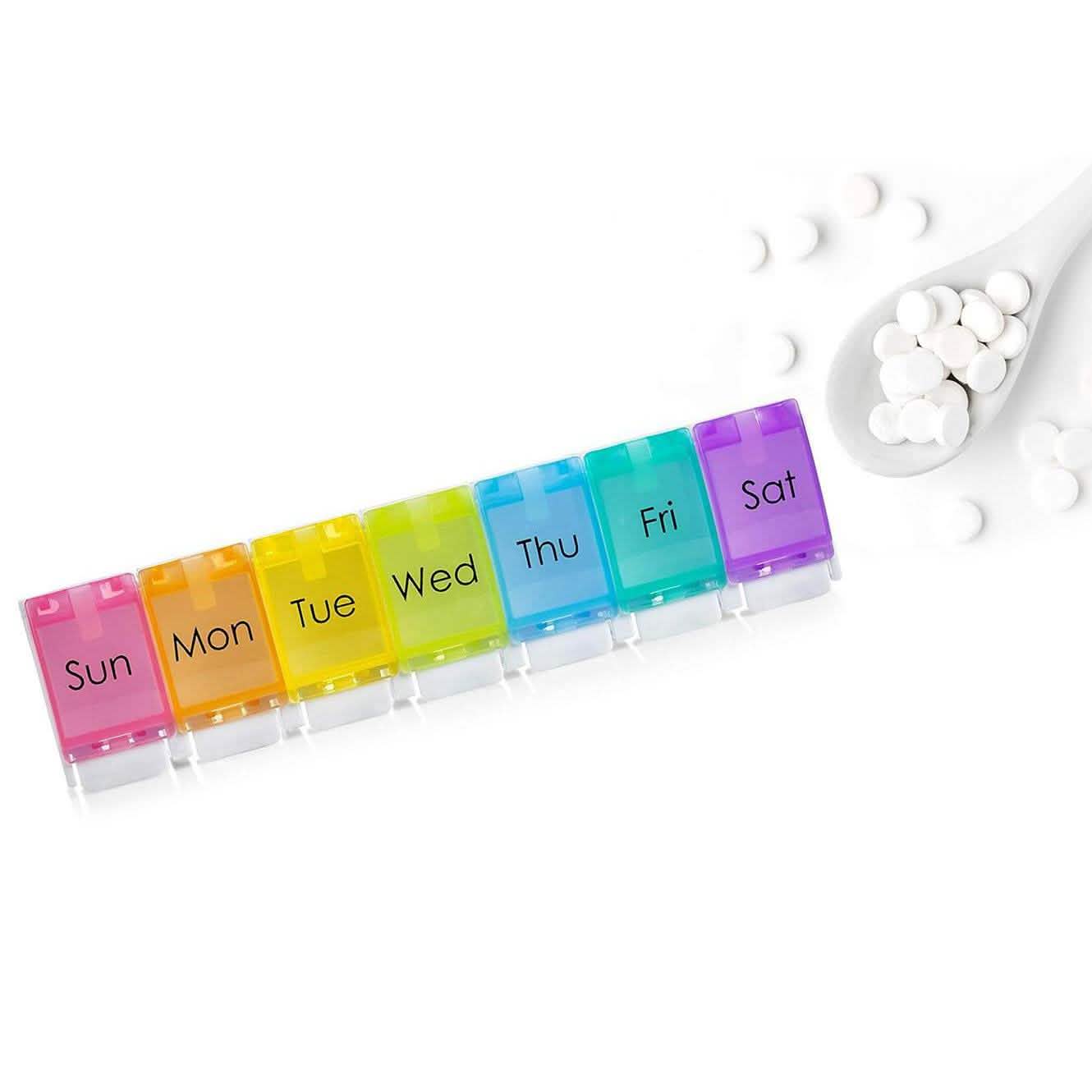 7-Day Weekly Travel Pill Organizer Wellness & Fitness - DailySale