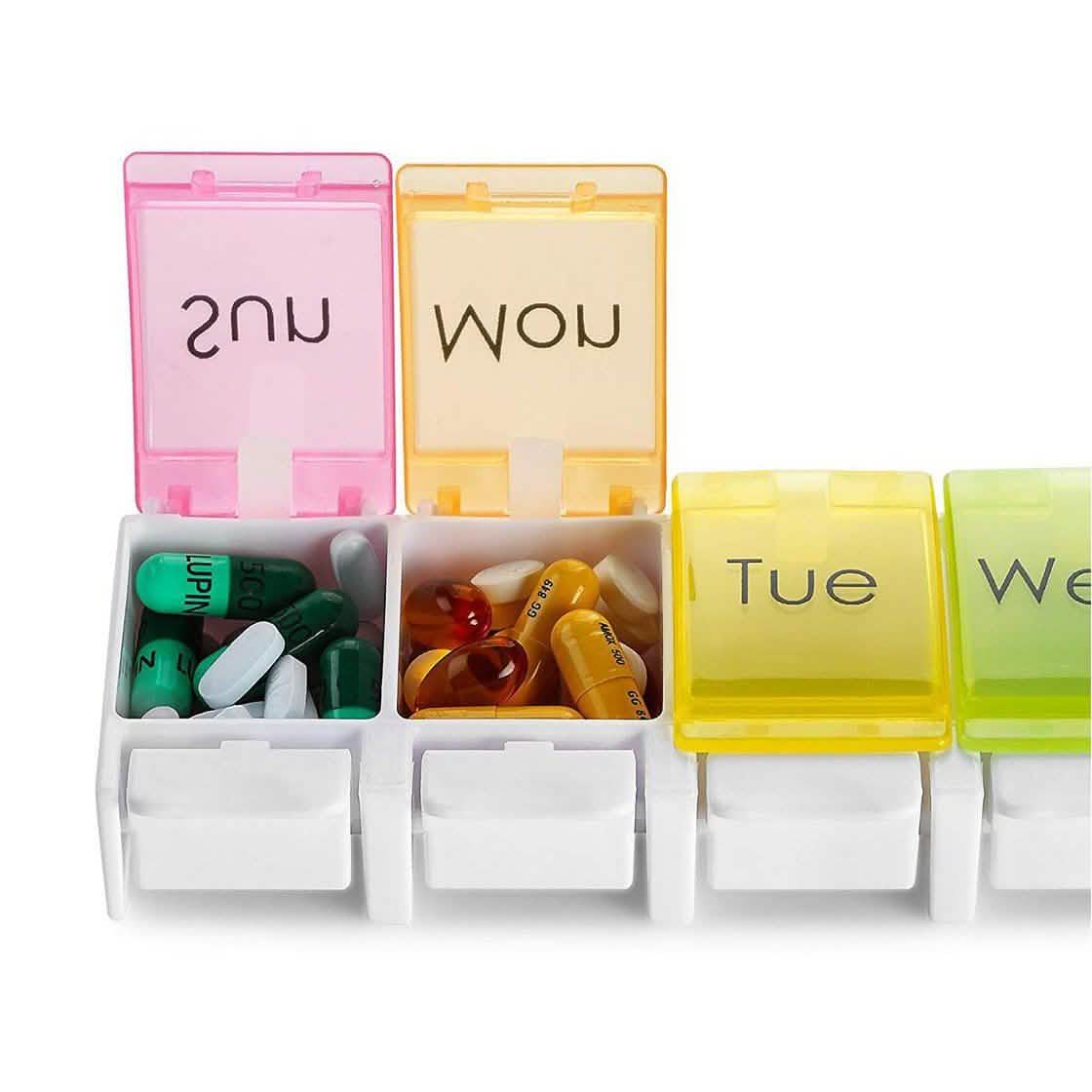 7-Day Weekly Travel Pill Organizer Wellness & Fitness - DailySale